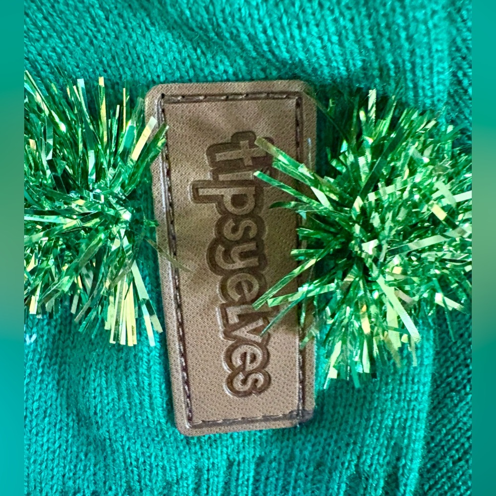 NEW w/o Tags TIPSY ELVES GAUDY GARLAND UGLY CHRISTMAS CARDIGAN SWEATER LARGE - Picture 6 of 10
